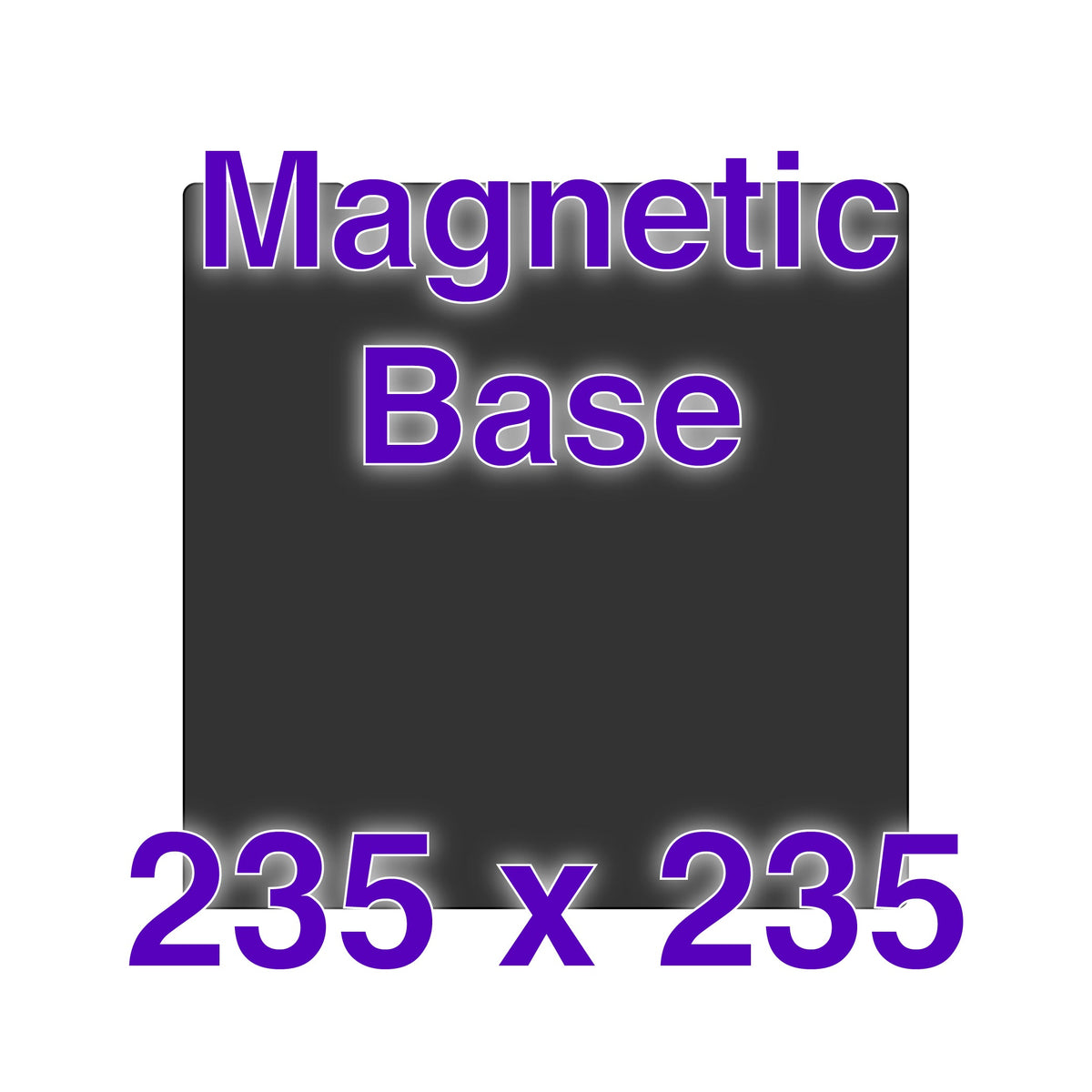 Wham Bam Magnetic Base - 235 x 235 Alignment Notches — view 1