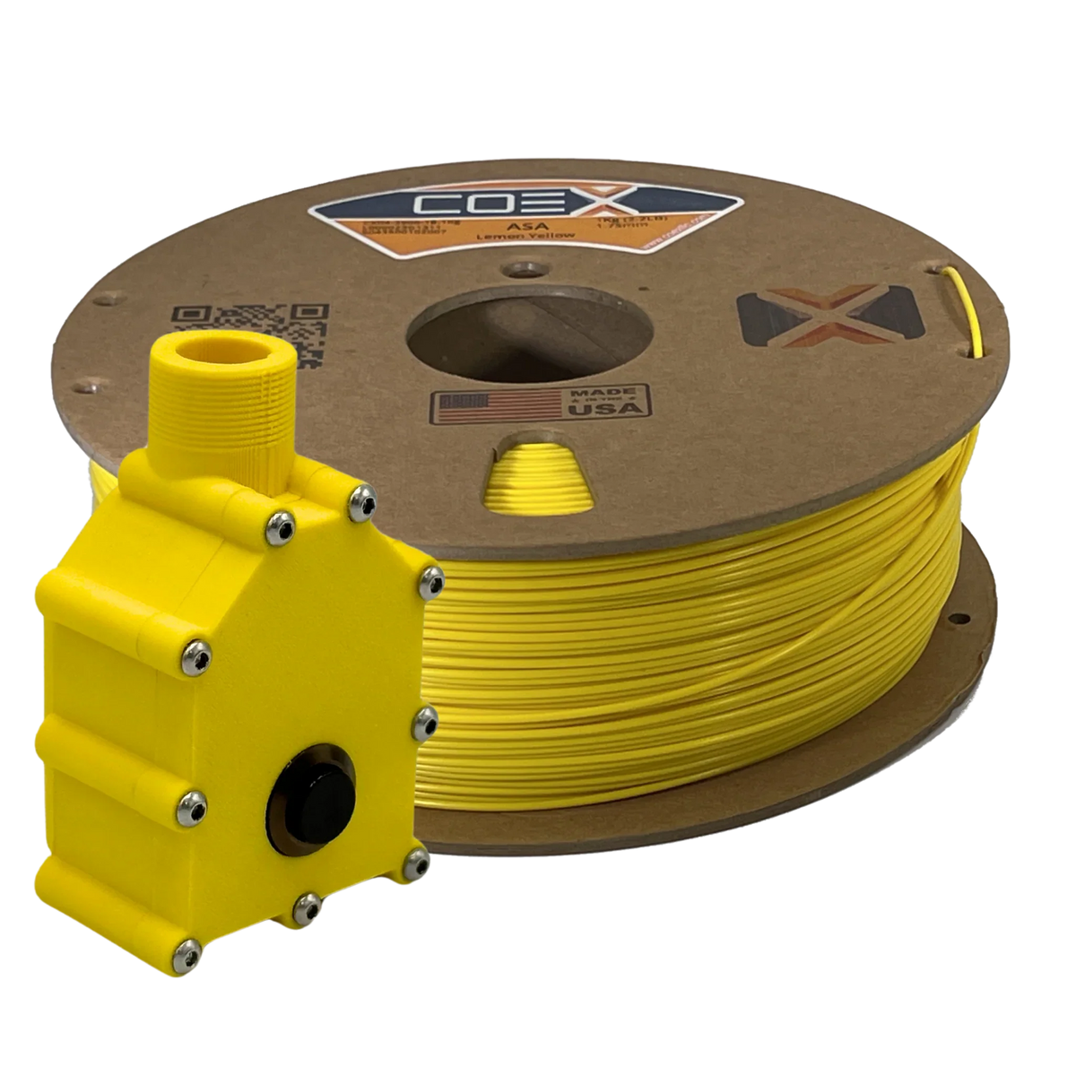 COEX 3D Lemon Yellow ASA Prime 3D printer filament 1.75mm & 2.85mm, image 2 of 3
