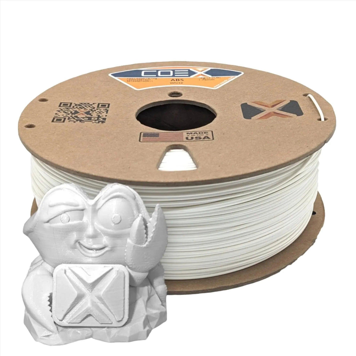COEX 3D White ABS Prime 3D printer filament 1.75mm & 2.85mm, image 2 of 3