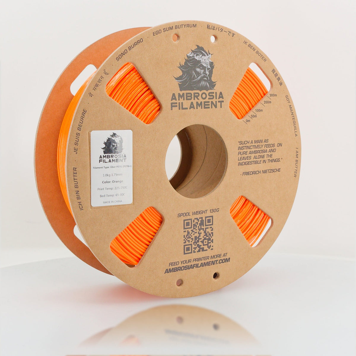 AMBROSIA PETG Filament of the Gods — spool view 8