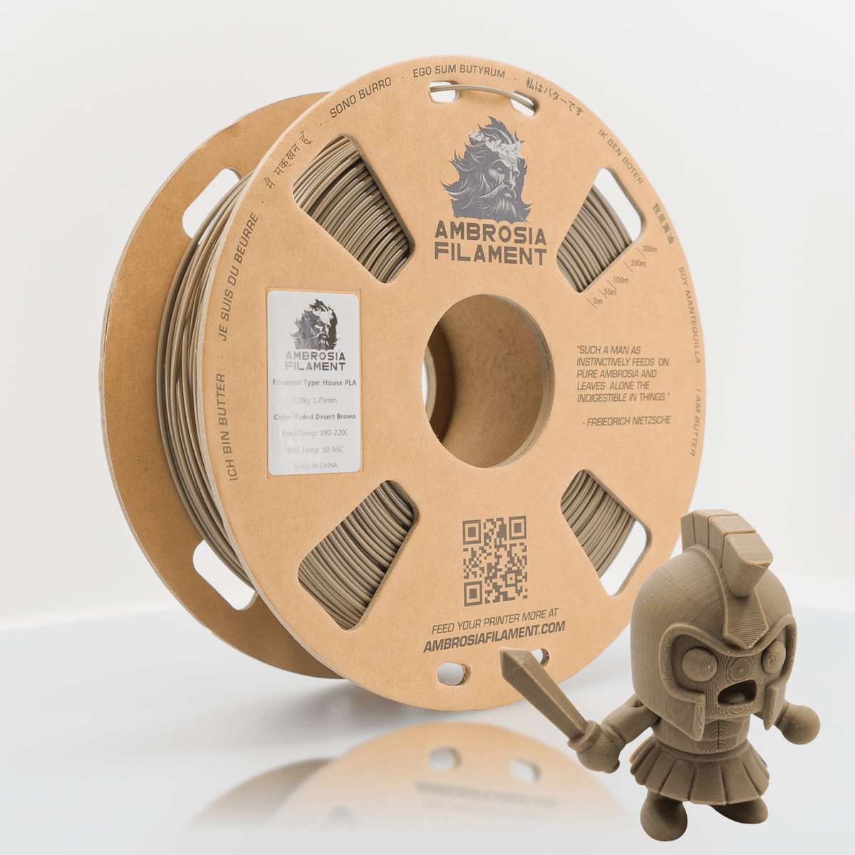 AMBROSIA PLA Filament of the Gods 1KG — spool view 5