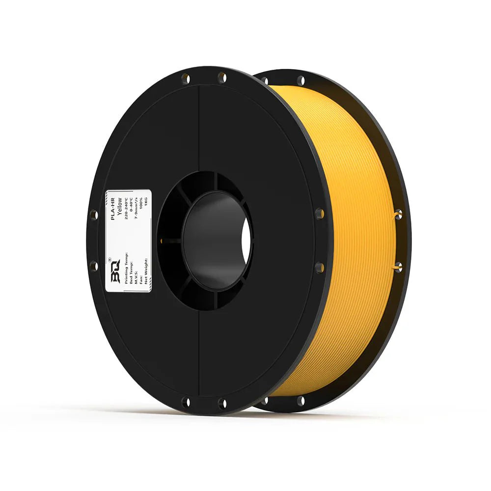 BIQU PLA-HR flexible filament in Yellow, 1.75mm 1kg spool
