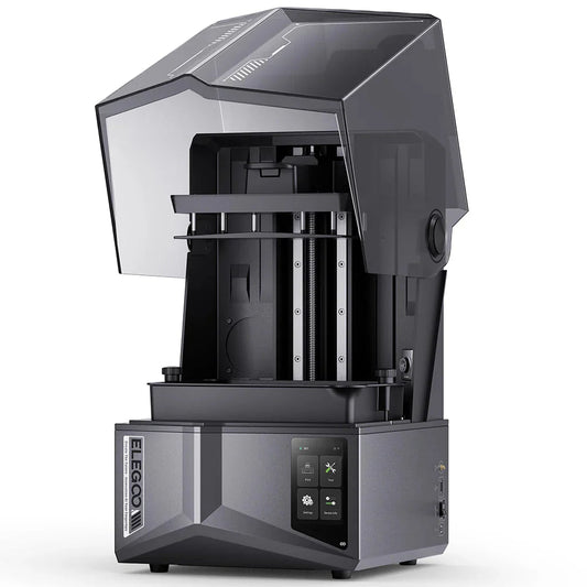 3D printer with 'Elegoo' branding on a white background