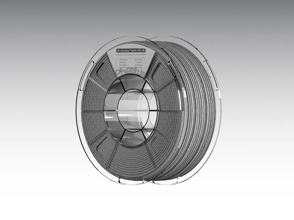Phaetus aeCarbon NexPA-CF25 — CF nylon aeCoating co-extrusion spool detail
