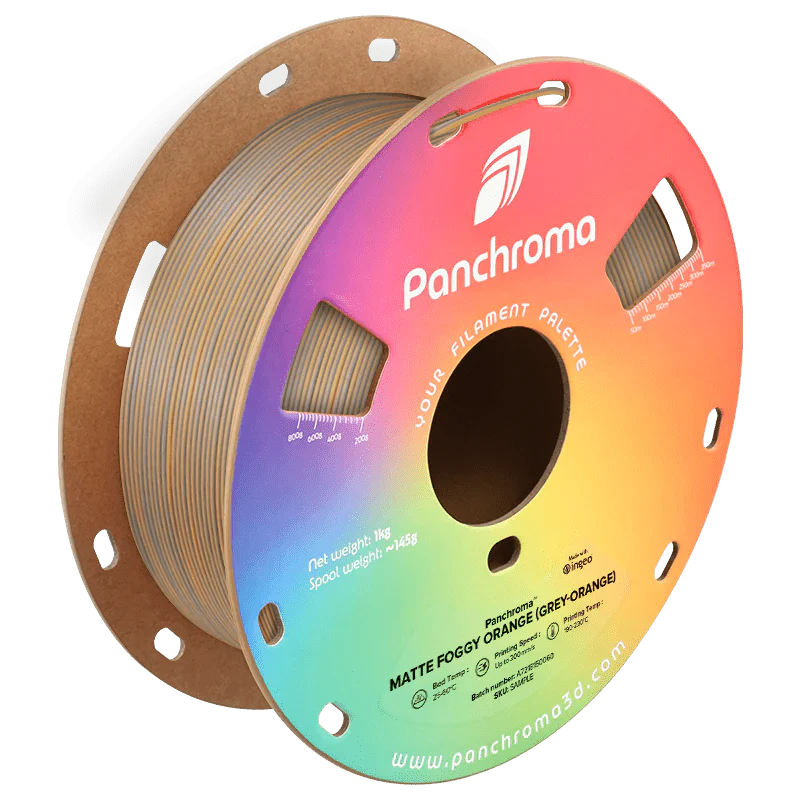 Polymaker Panchroma Dual Matte PLA — color gradient spool detail