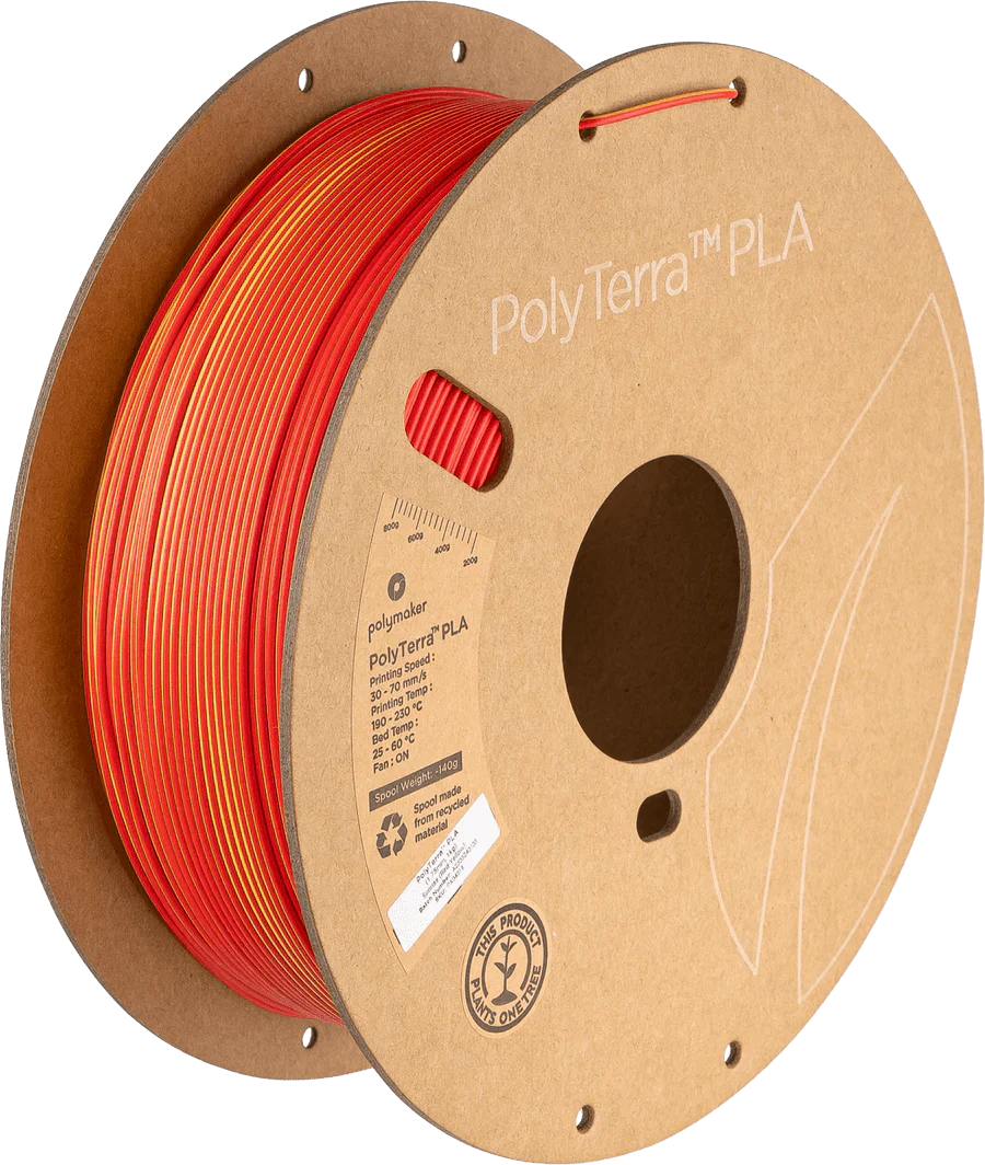Polymaker Panchroma Dual Matte PLA — bioplastic matte filament spool