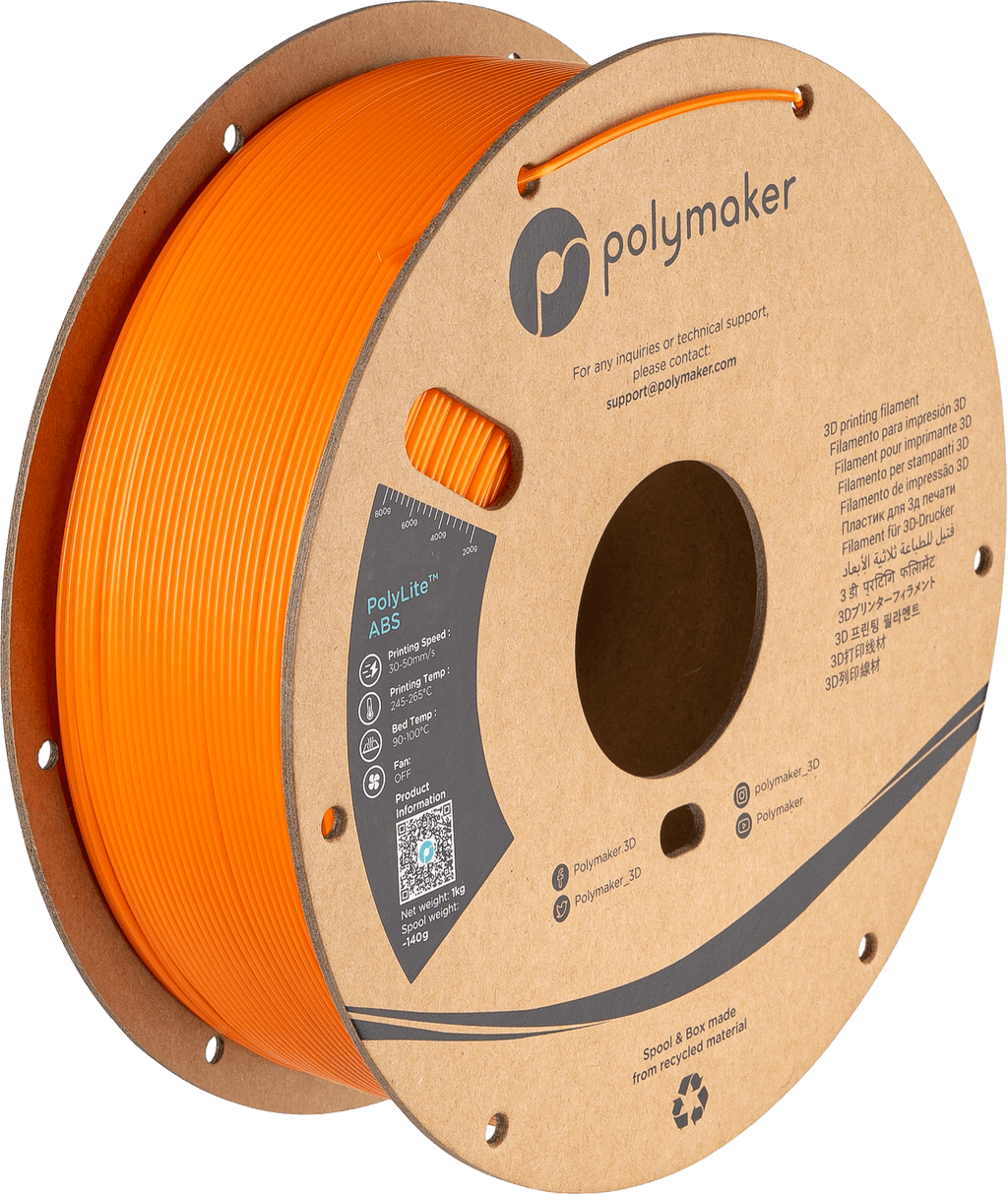 Polymaker PolyLite ABS 3D Printer Filament 1KG 1.75mm – product photo 6