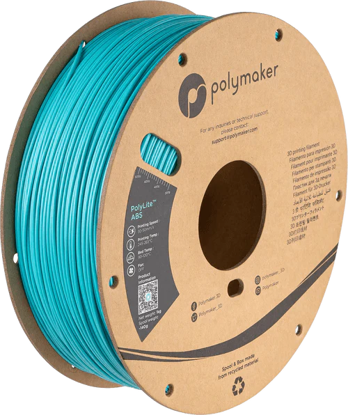 Polymaker PolyLite ABS eco cardboard spool — engineering ABS filament 1.75mm