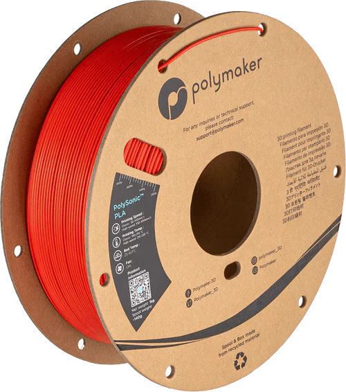 Polymaker PolySonic PLA — dimensional accuracy high-speed filament