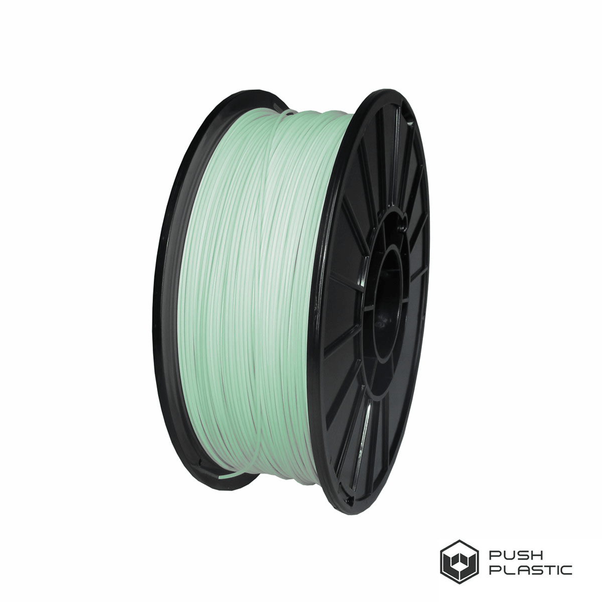 Push Plastic PLA 1.75mm filament spool in Seafoam