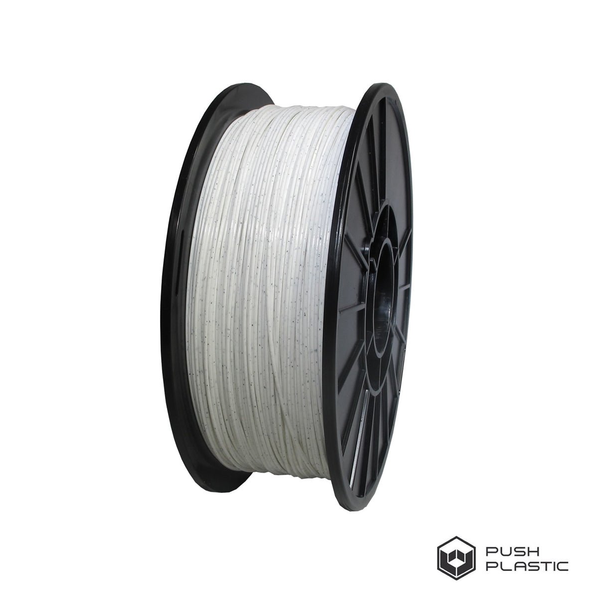 Push Plastic PLA 1.75mm filament spool in Granite