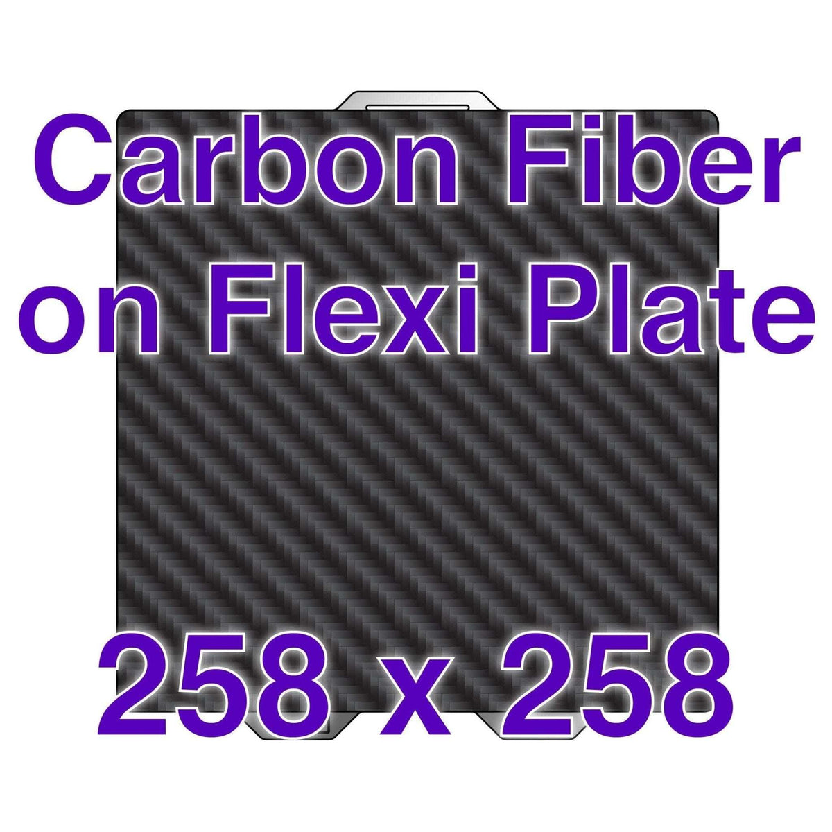 Wham Bam Carbon Fiber Build Surface Bambu Lab A1, X1, P1 Series - 258 x 258 - CONSUM3D
