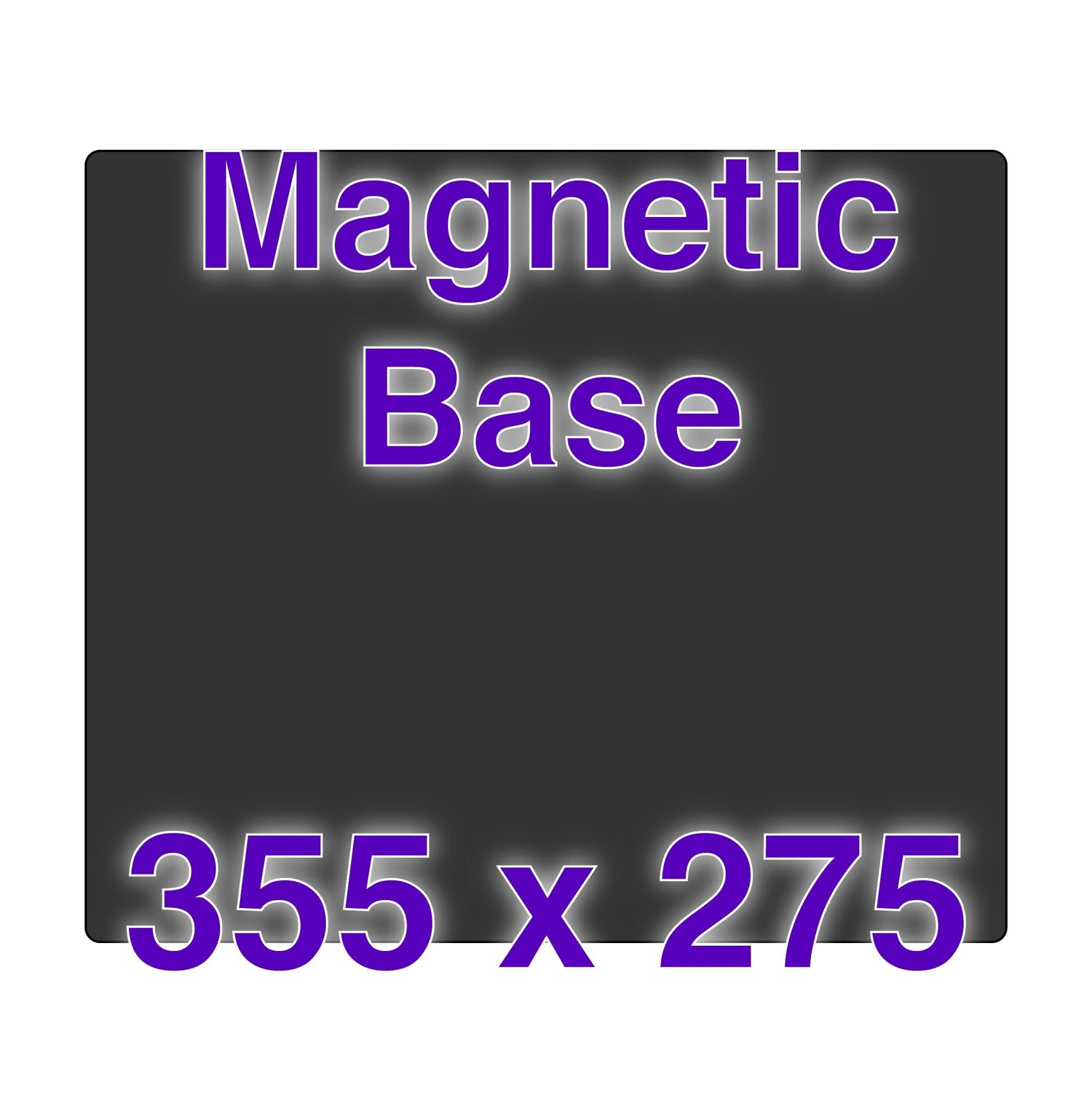 Magnetic bases with a size of 355 x 275.