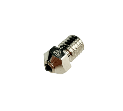 Metallic nozzle on a white background