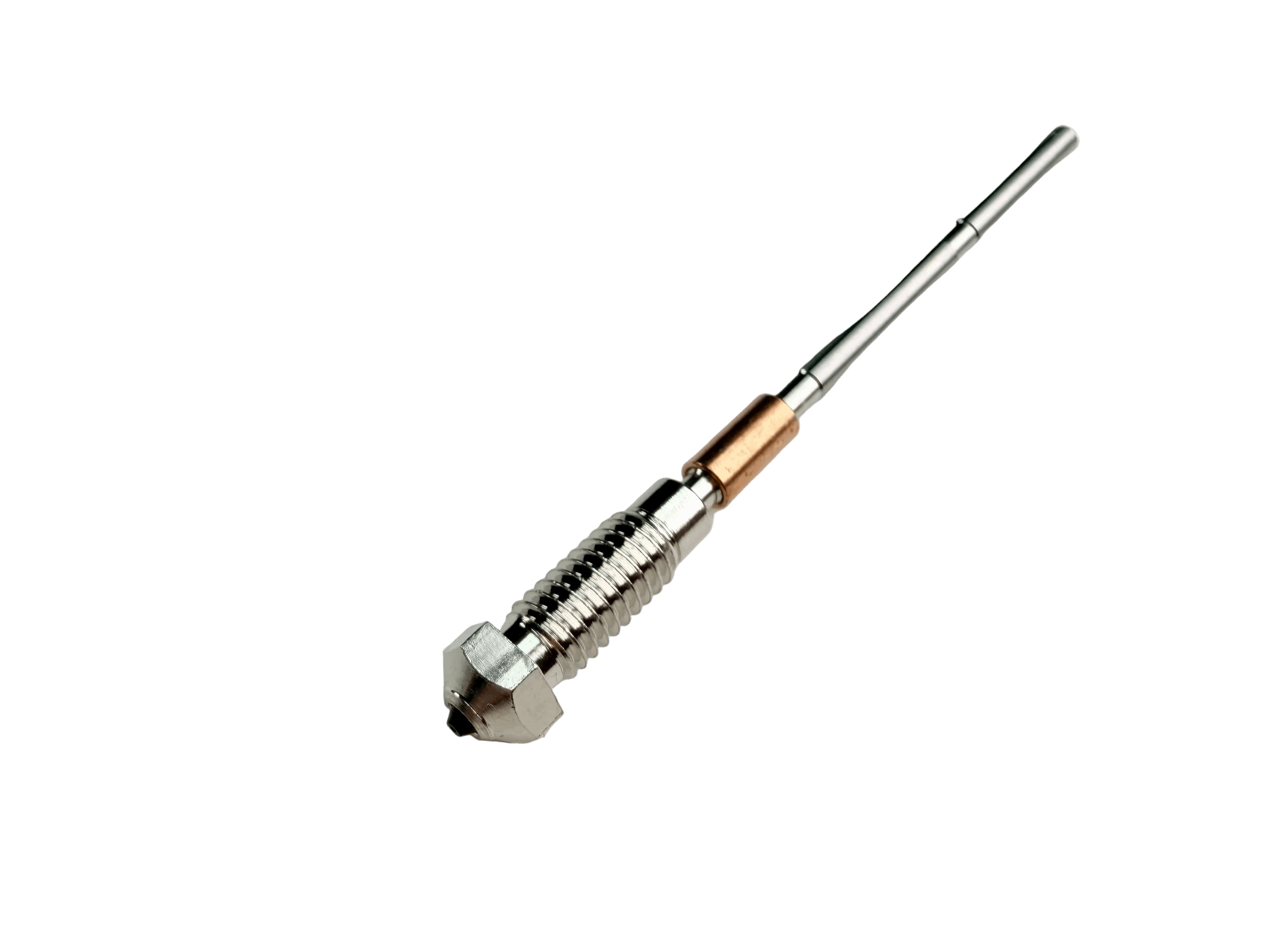 PCD Nozzle with a pointed end on a white background