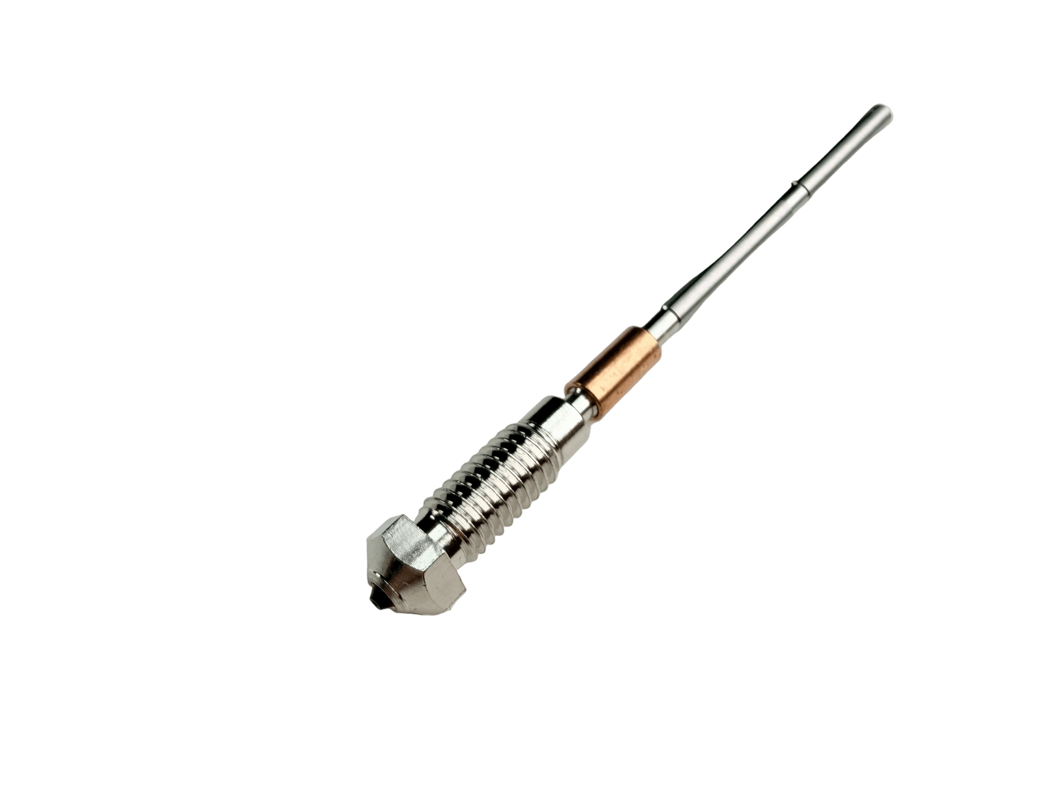 PCD Nozzle with a pointed end on a white background