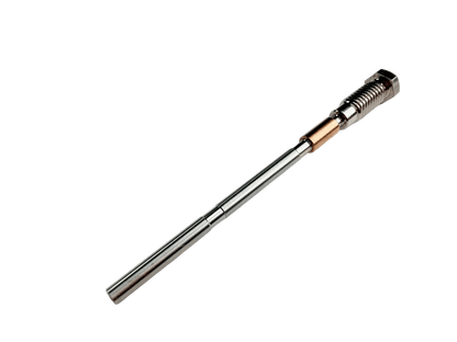 Metallic PCD Nozzle with a cylindrical design on a white background