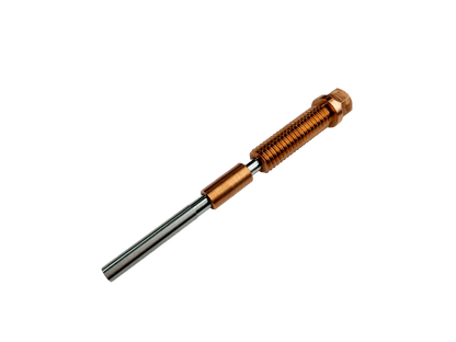 PCD Nozzle with copper-colored head on a white background