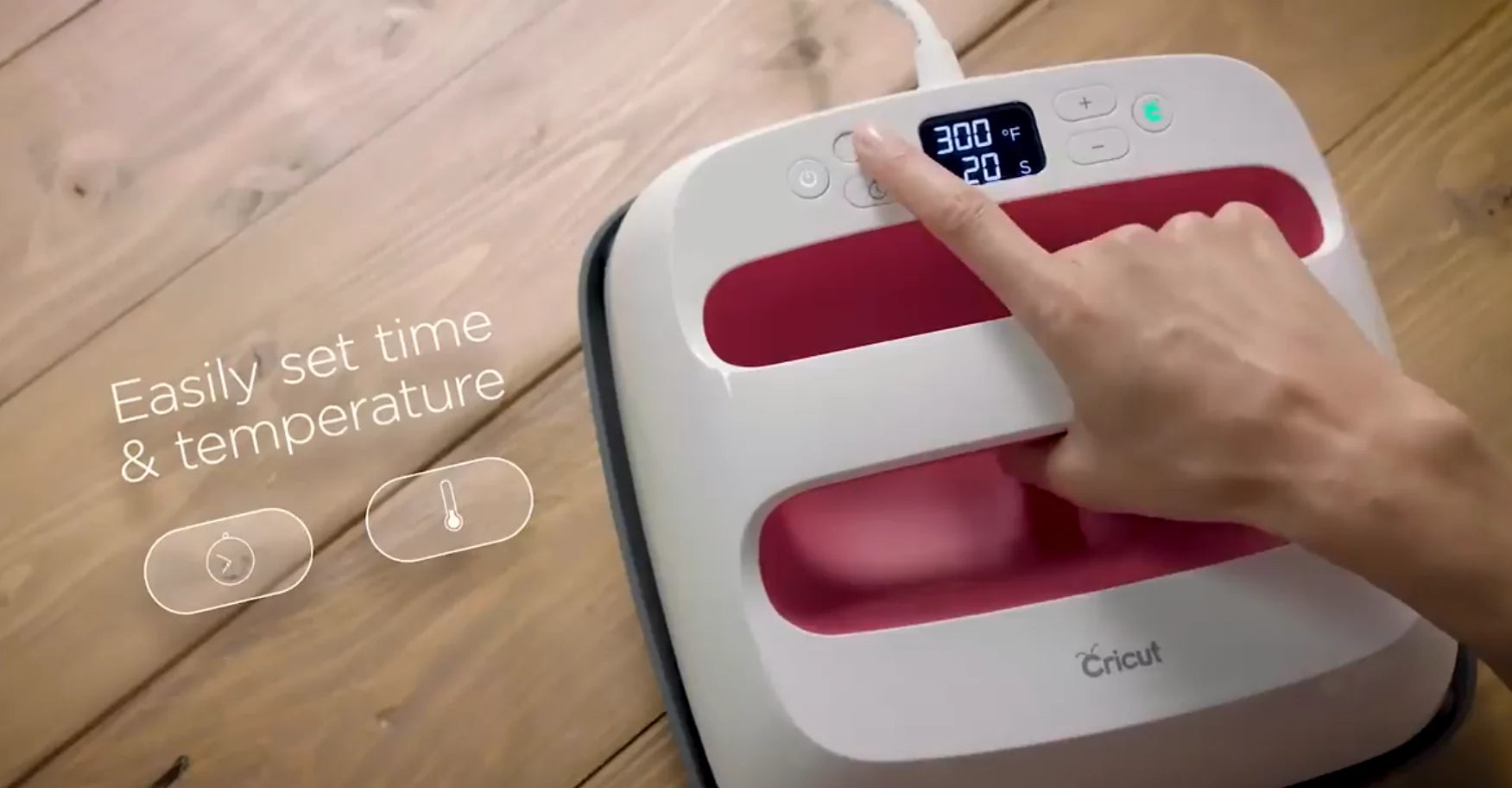Load video: A video from YouTube portraying the Cricut EasyPress2.