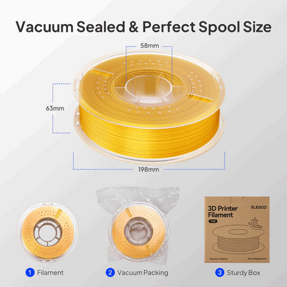 Elegoo Galactic PLA Filament Bundle 1.75mm - 1kg (2.2lbs)