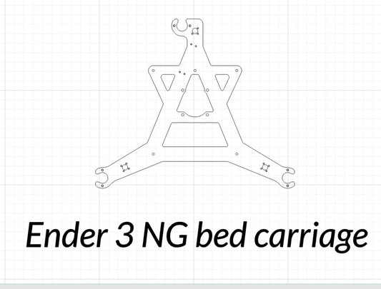 Ender 3 NG Bed Carriage by Honeybadger by Fabreeko – product photo