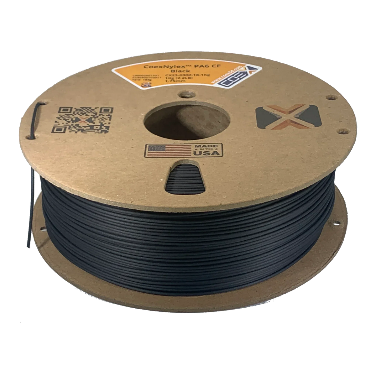 COEX 3D Black CoexNylex PA6-CF 3D printer filament 1.75mm