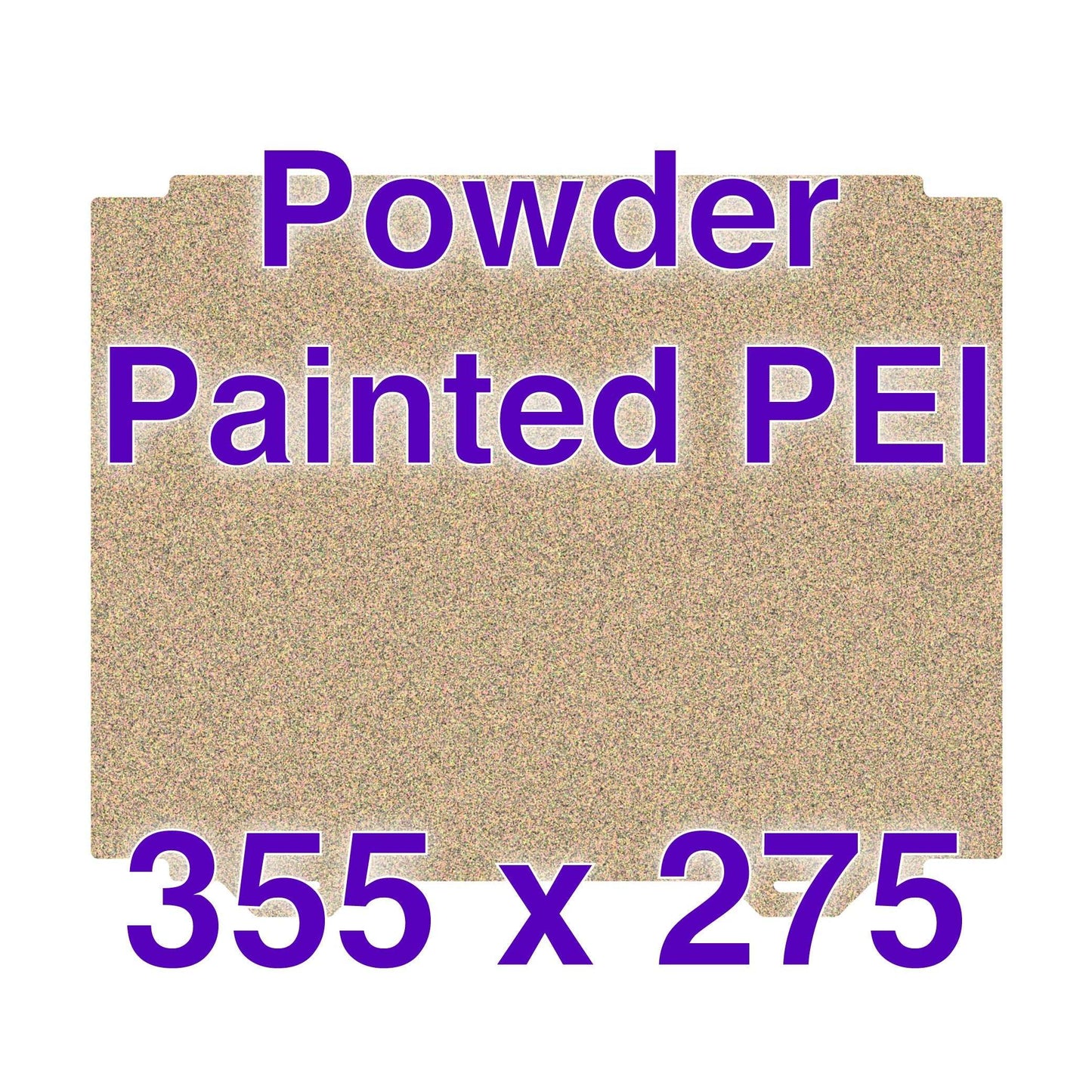 Wham Bam Flexi Plate with Textured ULTEM PEI - 355 x 275 Cut Out Corners