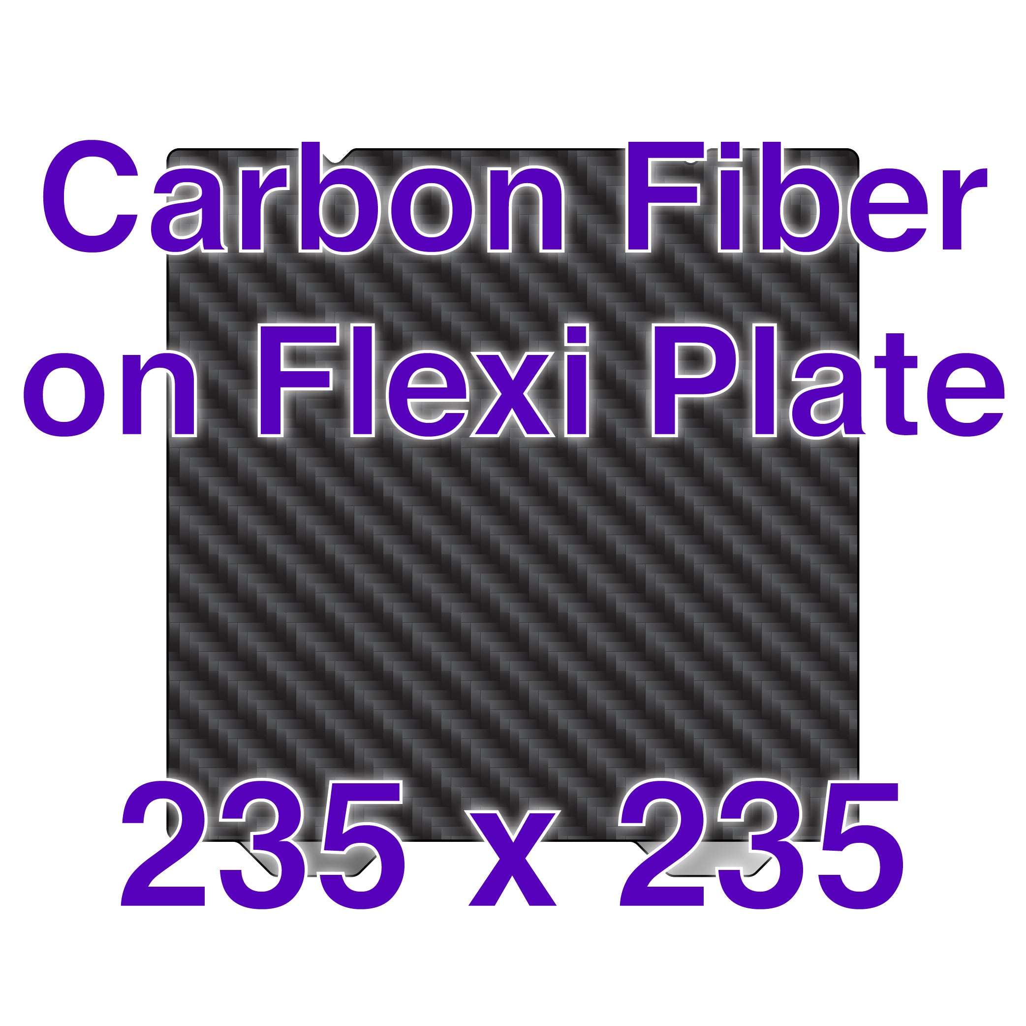 Wham Bam Flexi Plate with Carbon Fiber - Creality K1 and K1C - 235 x 235