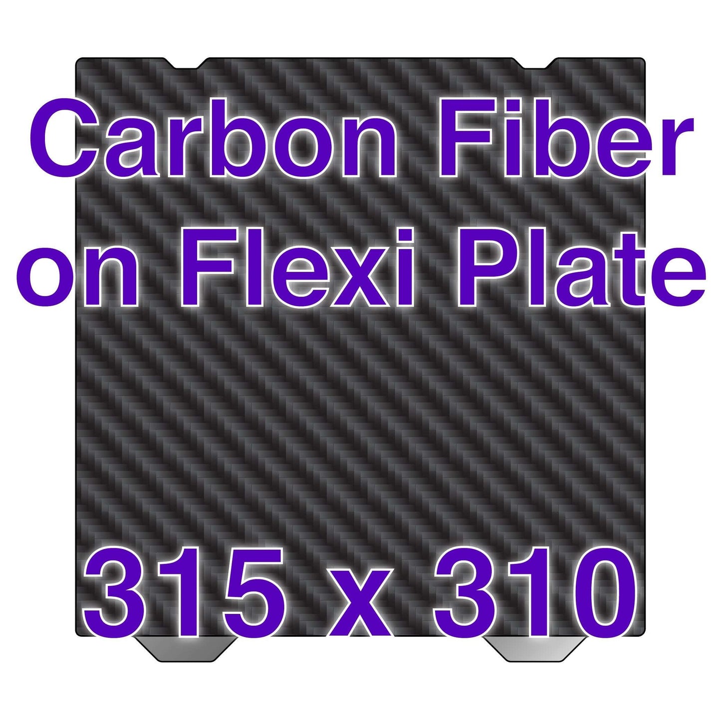 Wham Bam Flexi Plate with Carbon Fiber Creality K1  Max - 315 x 310