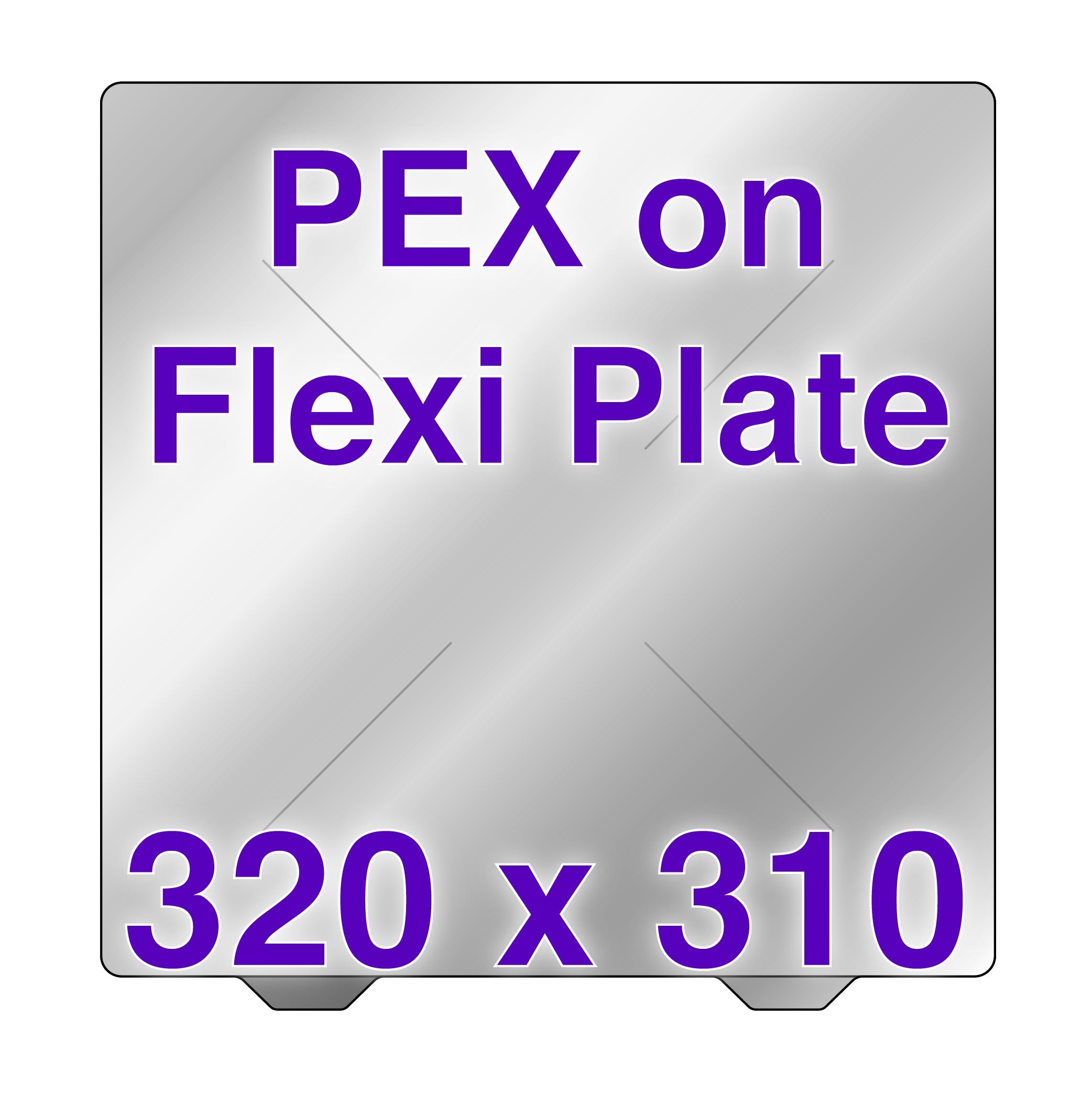 Wham Bam Flexi Plate with PEX Creality CR-10S Pro - 320 x 310
