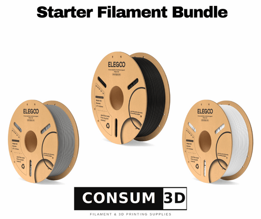 Elegoo Eco-Friendly PLA Filament 1.75mm Starter Bundle - 3 Spools