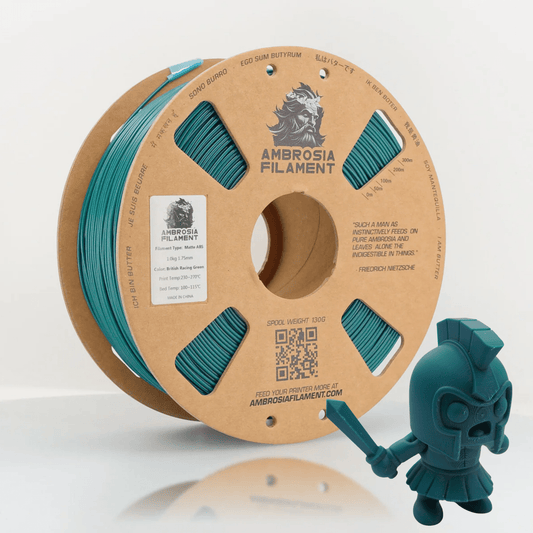 AMBROSIA ABS Matte Filament of the Gods — Voron Red 1kg cardboard spool