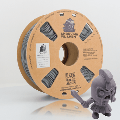 Ambrosia ASA Galactic sparkle filament in Galactic Grey, 1kg cardboard spool