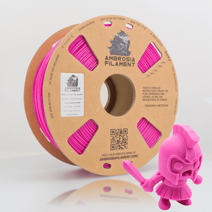 Ambrosia ASA Galactic sparkle filament in Galactic Pink, 1kg cardboard spool