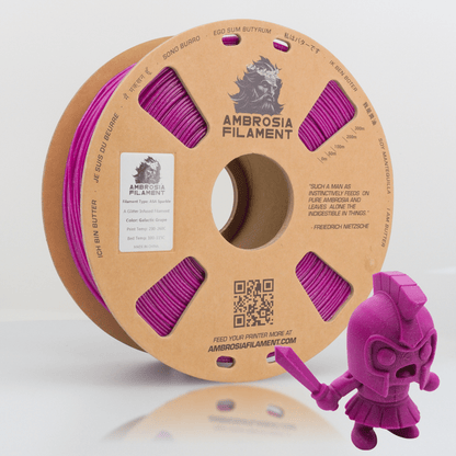 Ambrosia ASA Galactic sparkle filament in Galactic Grape, 1kg cardboard spool