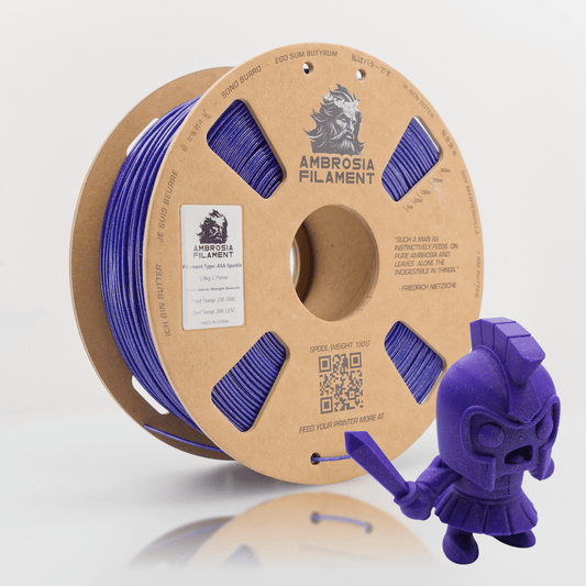 Ambrosia ASA Galactic sparkle filament in Galactic Midnight Meteorite, 1kg cardboard spool