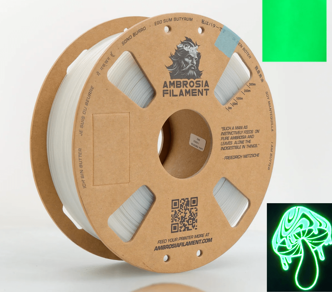 AMBROSIA ASA Galactic Filament of the Gods (Glitter / Sparkle) - 1KG Bambu AMS Friendly Cardboard Spools Premium 3D Printing Filament