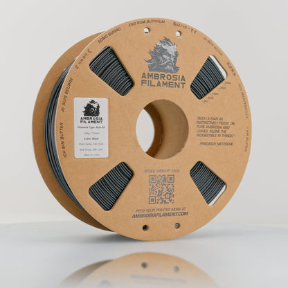 AMBROSIA ASA-GF Glass Filled ASA — Black 2KG cardboard spool
