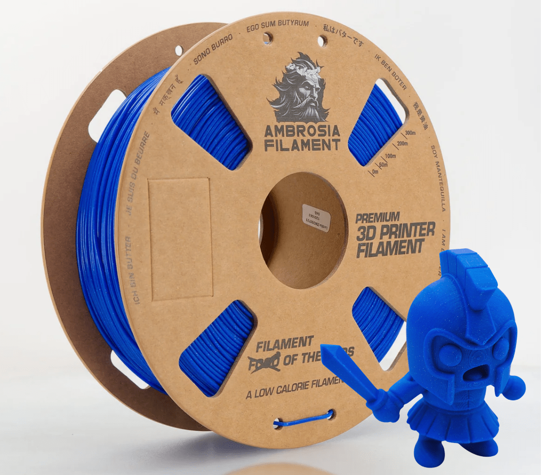 AMBROSIA Galactic (Sparkle) PLA Filament of the Gods - 1KG Bambu AMS Friendly Cardboard Spools Premium 3D Printing Filament