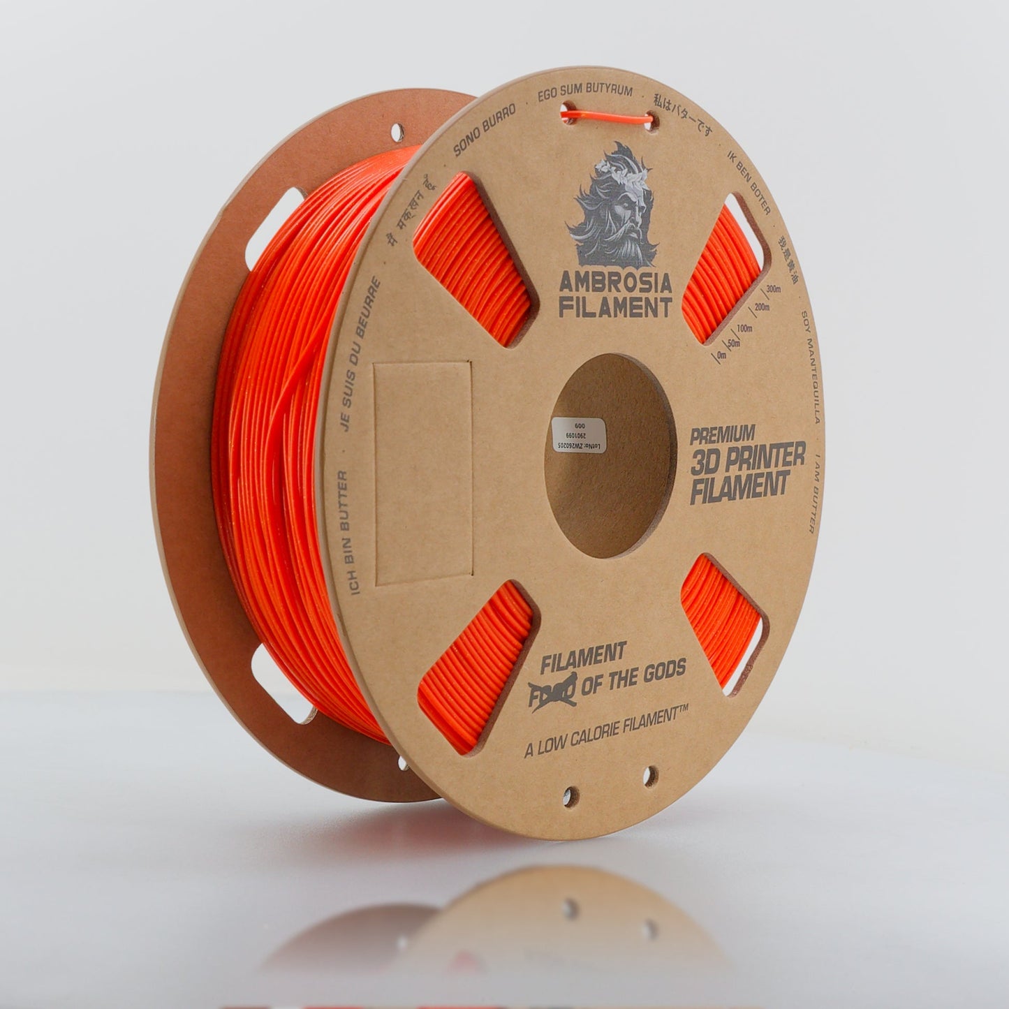 AMBROSIA Galactic (Sparkle) PLA Filament of the Gods - 1KG Bambu AMS Friendly Cardboard Spools Premium 3D Printing Filament