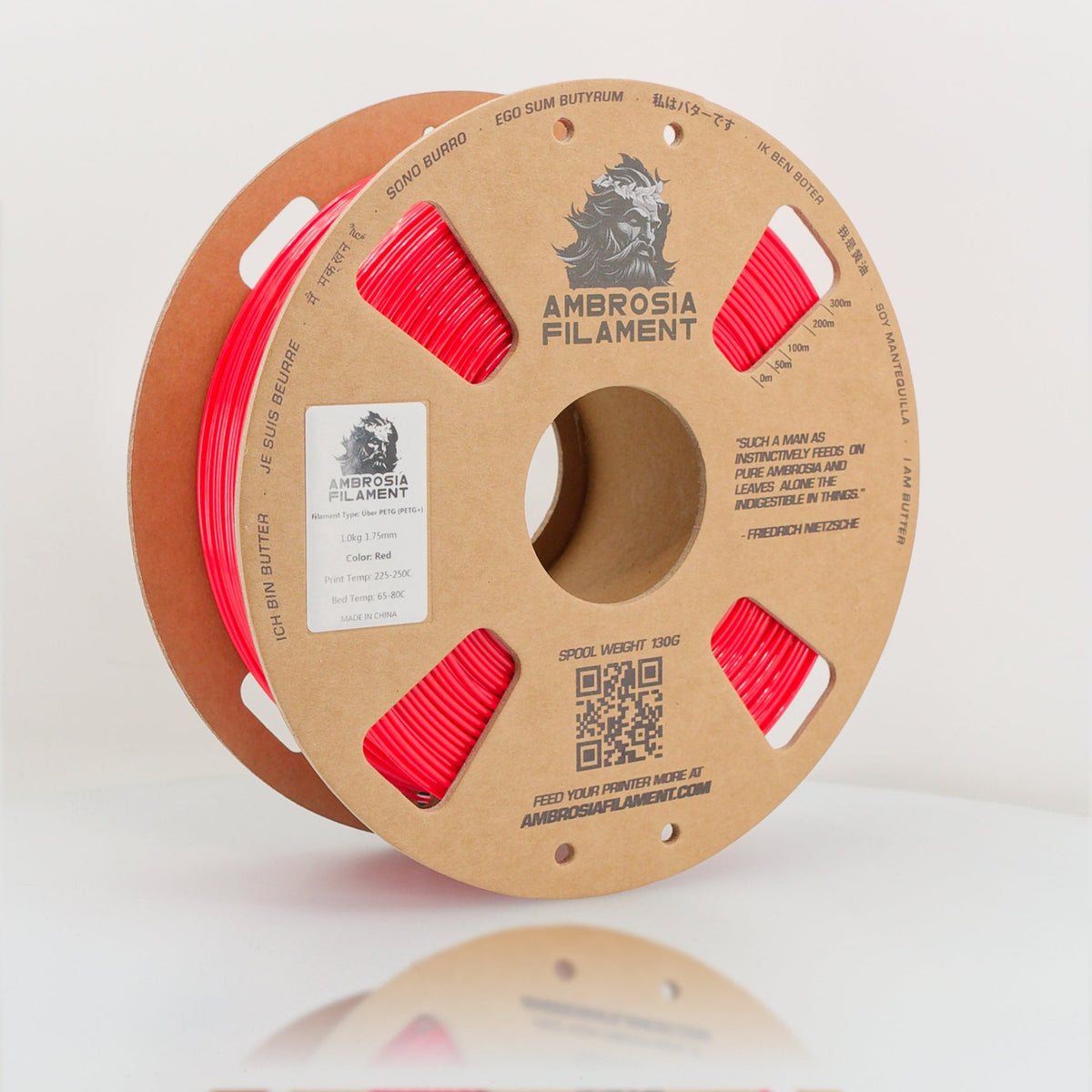 AMBROSIA PETG Filament of the Gods — spool view 7