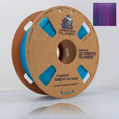 Ambrosia ASA filament in Coral Wave, 1kg AMS-friendly cardboard spool
