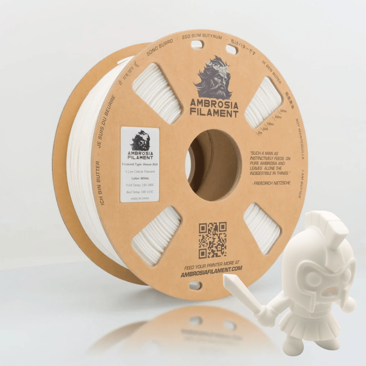 AMBROSIA PLA Filament of the Gods 1KG — spool view 14