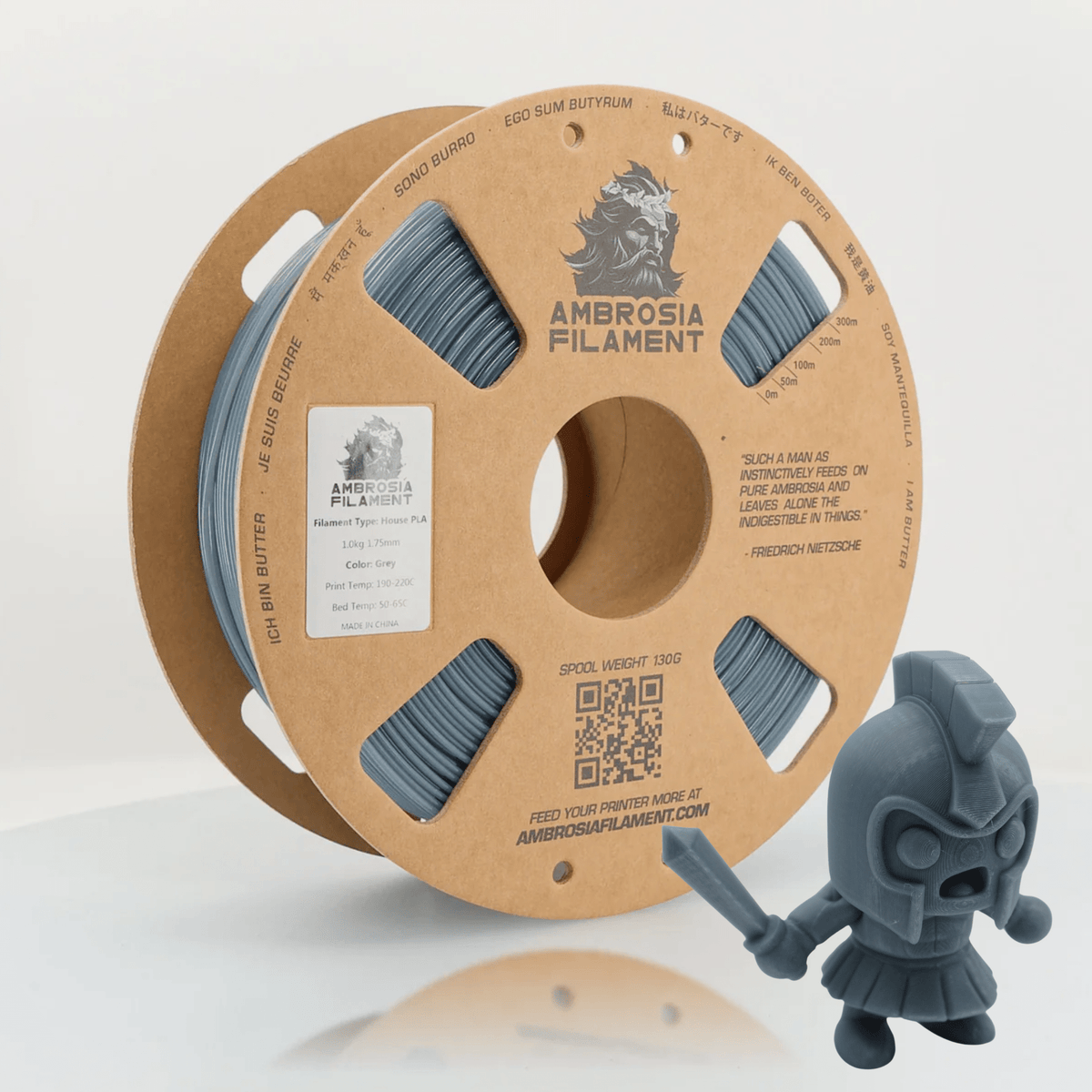 AMBROSIA PLA Filament of the Gods 1KG — spool view 13