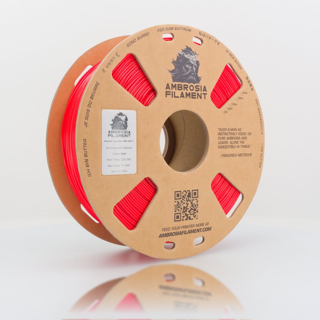 AMBROSIA Uber ABS Filament of the Gods — Pastel Pink 1kg cardboard spool