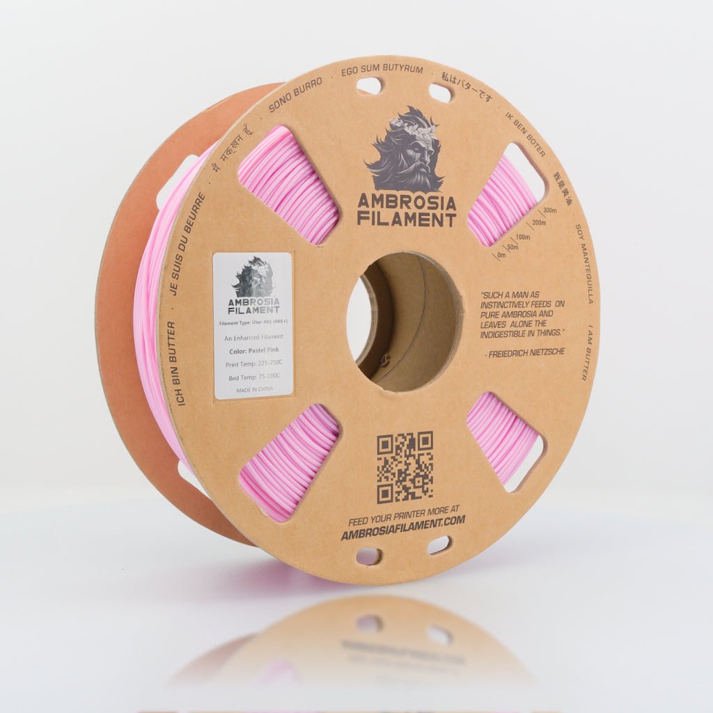 AMBROSIA Uber ABS Filament of the Gods — Natural 1kg cardboard spool