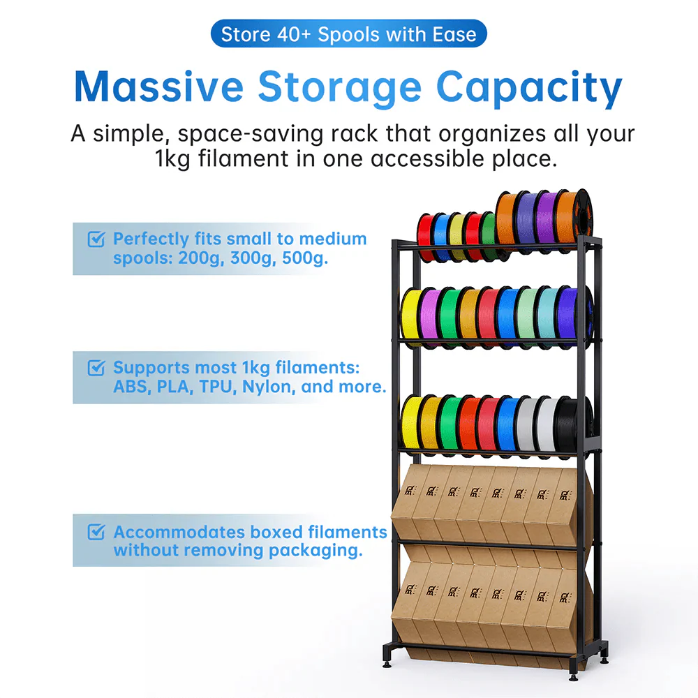 BIQU Panda filament storage rack dimensions