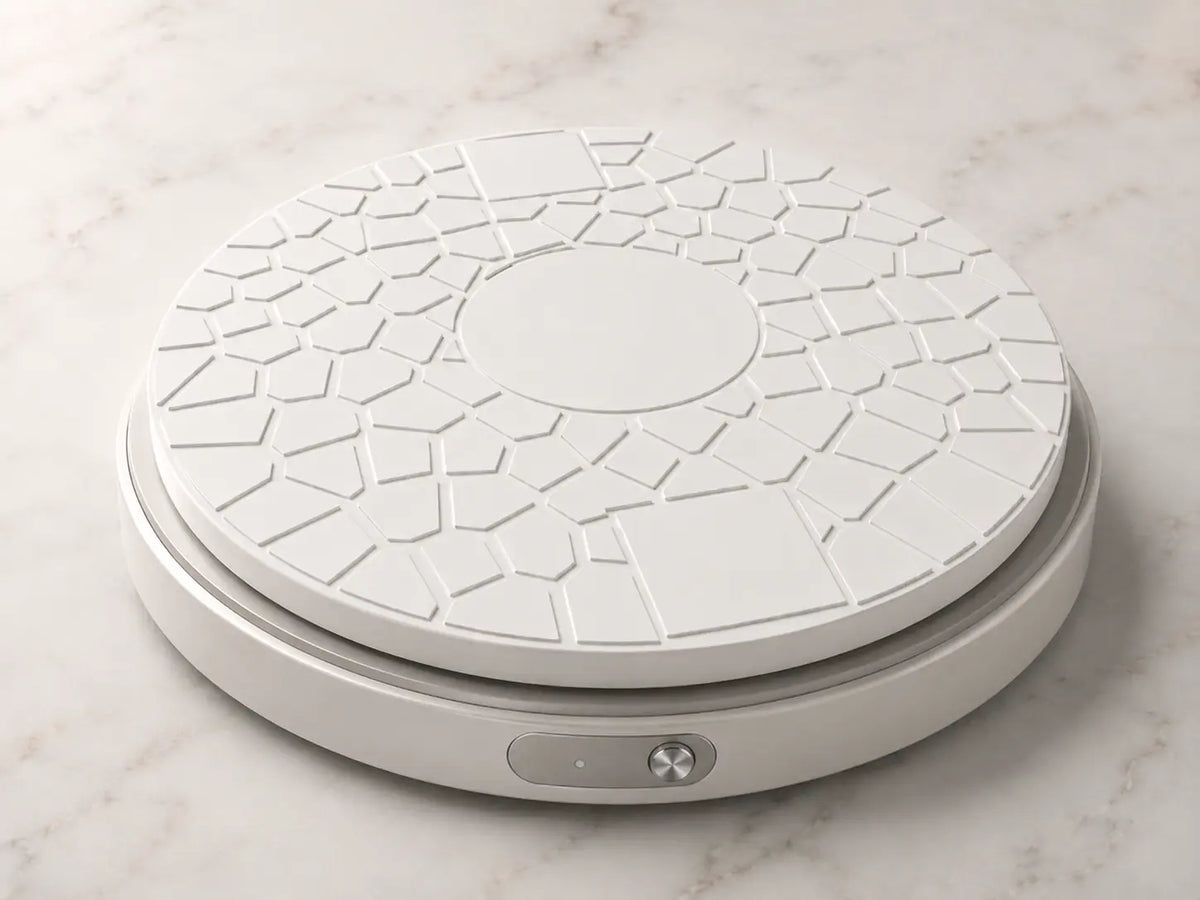CaptureDisc Basic capture disc on a granite background showing how it is used for 3D photo scanning