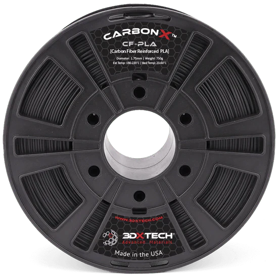 CarbonX PLA+CF 3D Printer Filament by 3DXTech Made in USA 750g – product photo