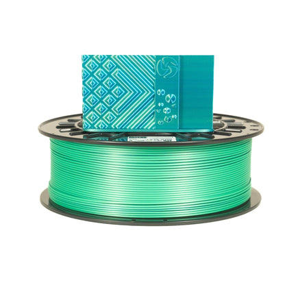 Dual-Color Silk PLA+, Silky Lagoon, 1.75mm by 3D-Fuel – product photo 4